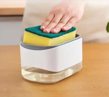 DISPENSADOR DE JABON + una ESPONJA de REGALO🎁⚡ENVÍO GRATIS HOY⚡